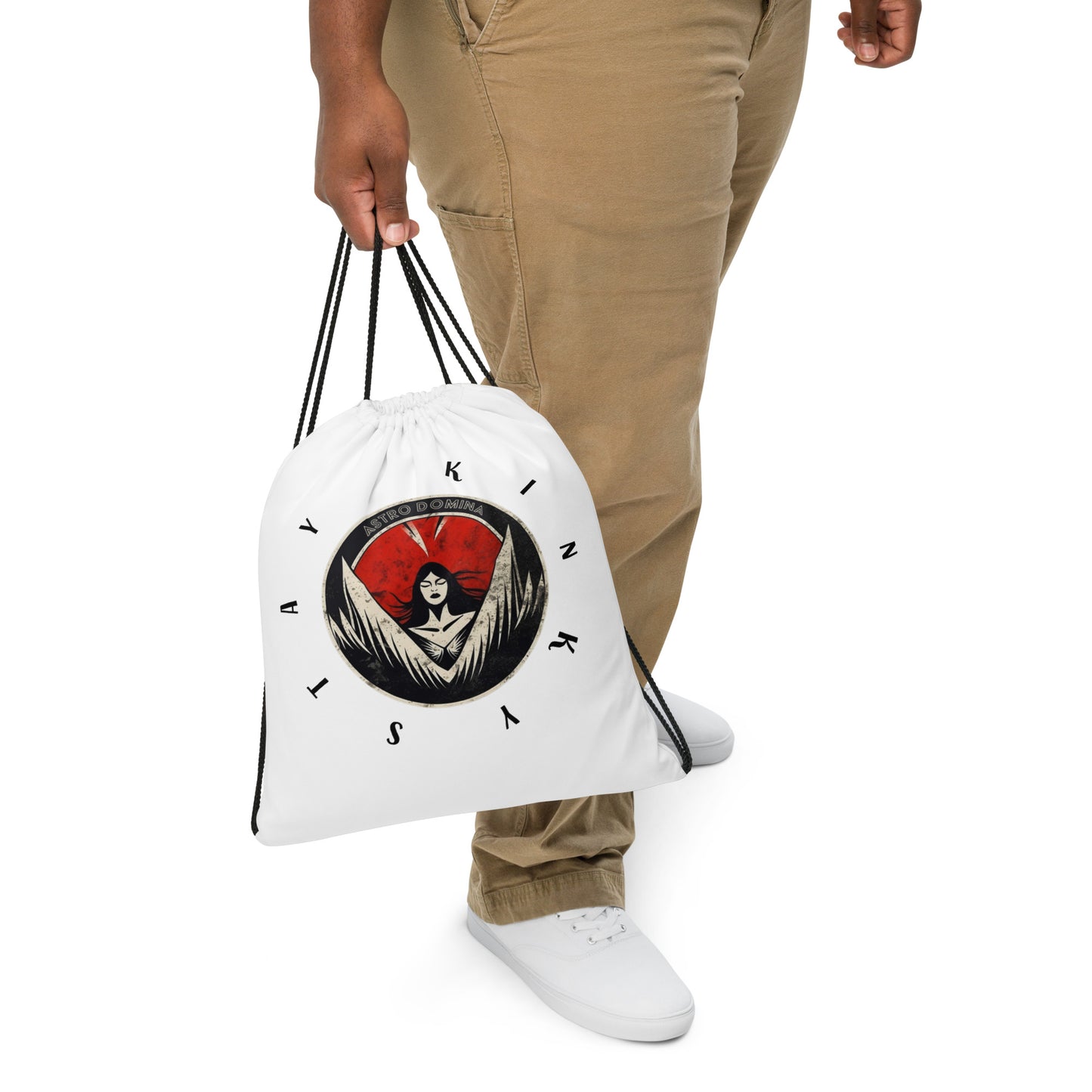 Stay Kinky Drawstring Bag
